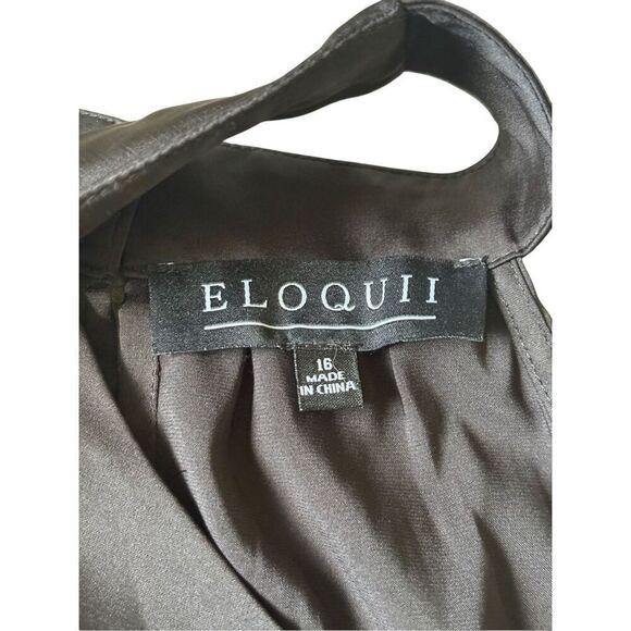 NEW Eloquii Halter Cross Neck Top size 26 Black Blouse - Picture 5 of 12